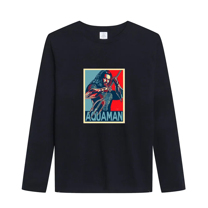 New Fashion Winter Superhero Aquaman T-Shirt Mens Long Sleeve 100% Cotton Shirts Harajuku Streetwear Tops
New Fashion Winter Superhero Aquaman T-Shirt Mens Long Sleeve 100% Cotton Shirts Harajuku Streetwear Tops