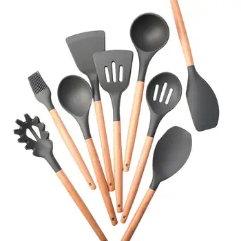 9Pcs/Set Silicone Cooking Utensils Kitchen Utensils Set Wooden Handle Cooking Tools Silicone Kitchenware Set
9Pcs/Set Silicone Cooking Utensils Kitchen Utensils Set Wooden Handle Cooking Tools Silicone Kitchenware Set