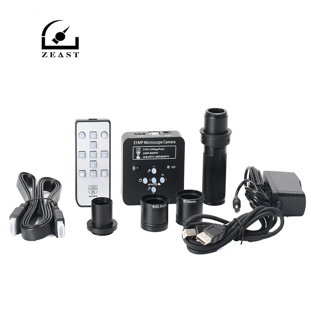 21MP Industrial Electron Microscope Camera with Lens + Adapter Camera with HDMI USB2.0 Two Output
21MP Industrial Electron Microscope Camera with Lens + Adapter Camera with HDMI USB2.0 Two Output