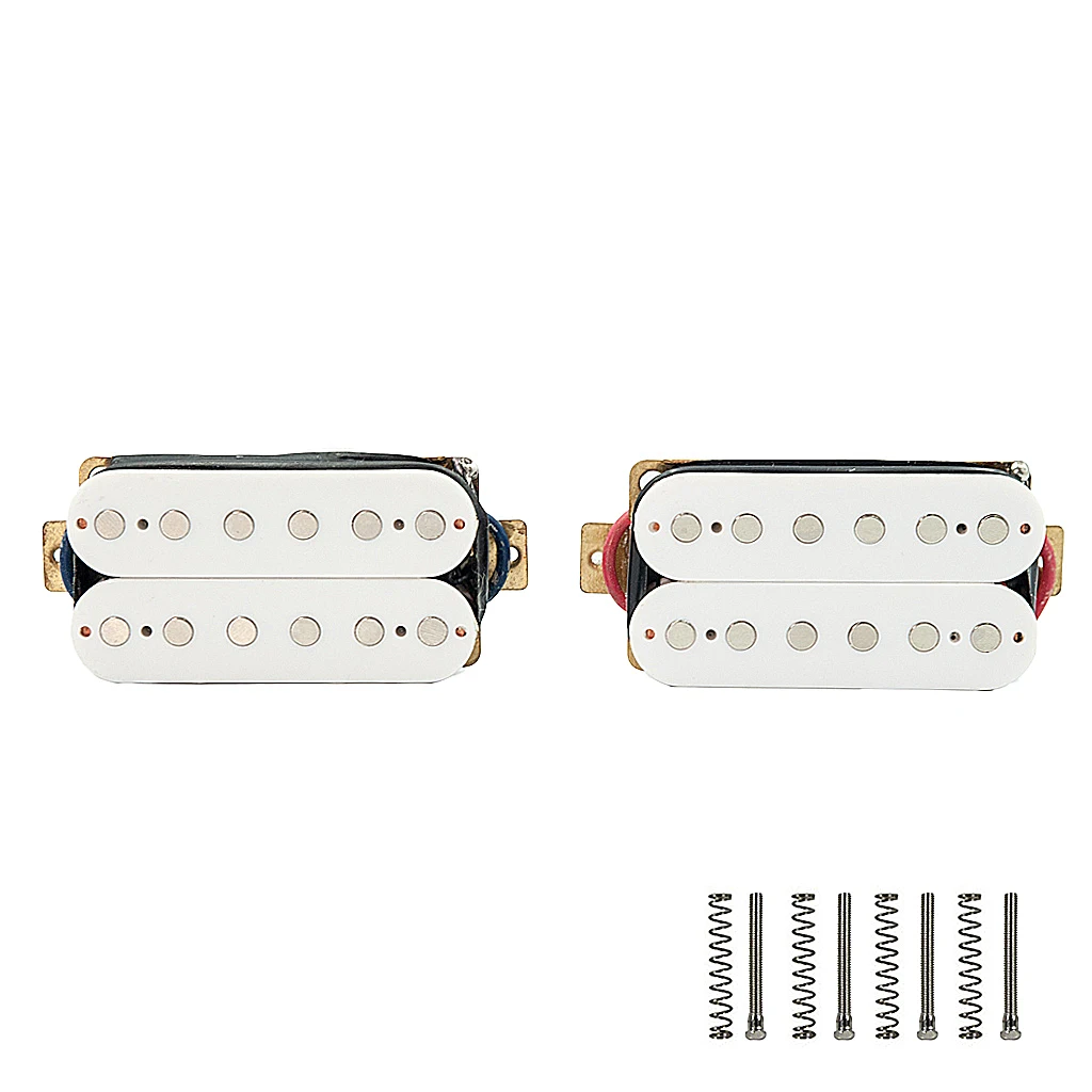 2 Pcs Guitar Pickups Double Coil Pickups Set White Humbucker For Electric Guitar Pickup Neck Bridge Set
2 Pcs Guitar Pickups Double Coil Pickups Set White Humbucker For Electric Guitar Pickup Neck Bridge Set