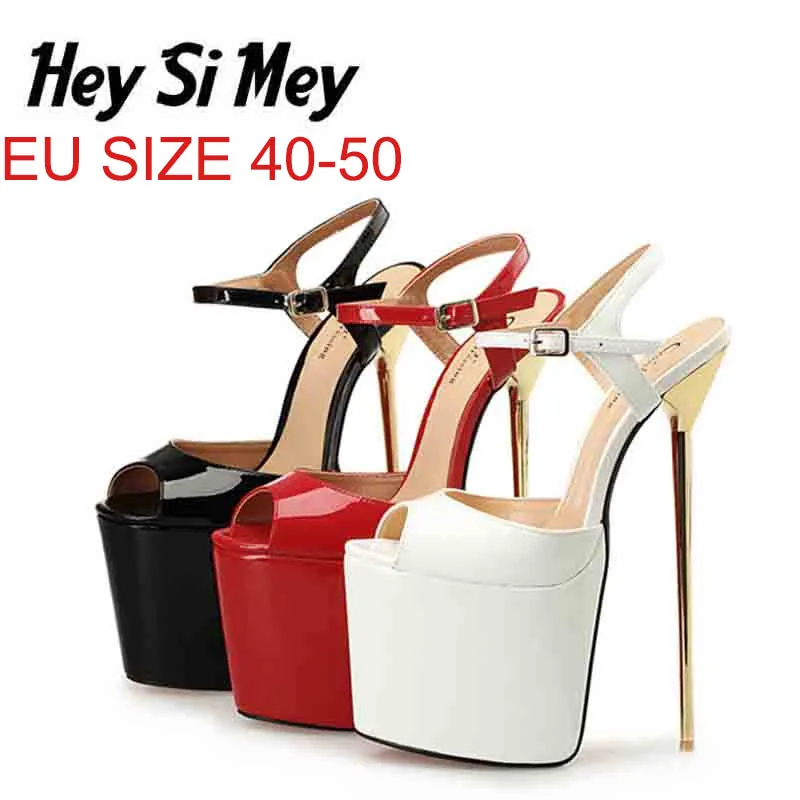 Big Size 40-50 Women Shoes patent leather high heels fish mouth fashion super waterproof platform superfine heels banquet pumps
Big Size 40-50 Women Shoes patent leather high heels fish mouth fashion super waterproof platform superfine heels banquet pumps