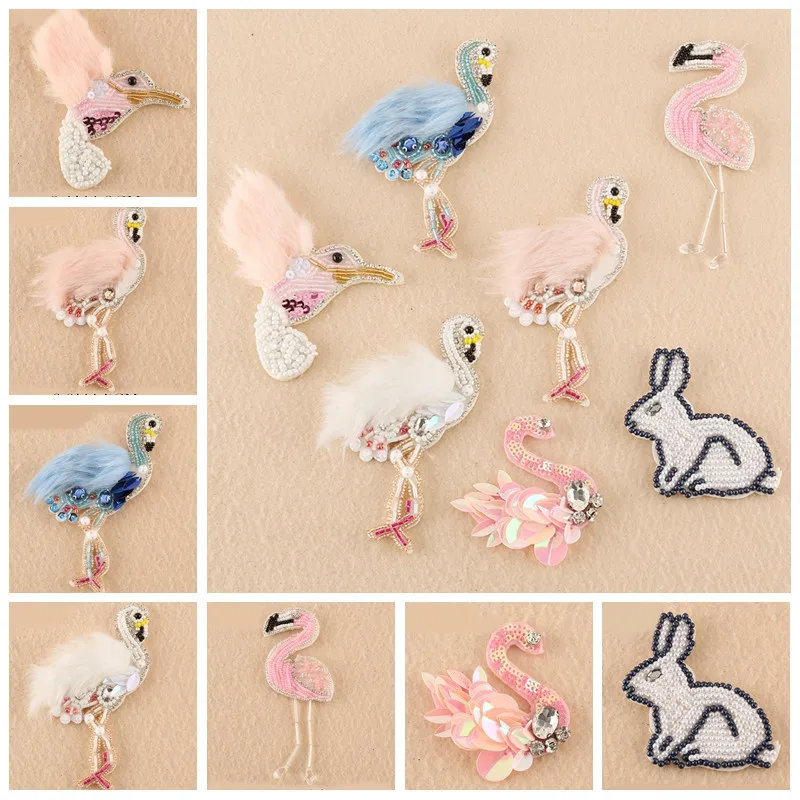 2019 1PCS Animal series Flaming bird Patches Rabbit Badges Crystal Beads Appliques wholesale Woodpecker Patches Diy Bags Decor
2019 1PCS Animal series Flaming bird Patches Rabbit Badges Crystal Beads Appliques wholesale Woodpecker Patches Diy Bags Decor