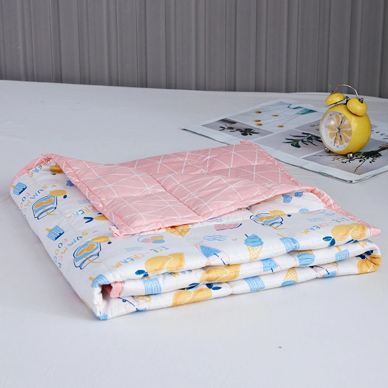 New Cotton Fruit Printing Pattern Pink 90*120 Child Weighted Blanket Gravity Sleeping Blanket Insomnia Conditioning Quilt
New Cotton Fruit Printing Pattern Pink 90*120 Child Weighted Blanket Gravity Sleeping Blanket Insomnia Conditioning Quilt