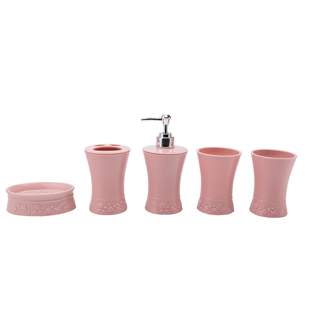 5pcs/Set Bath Accessories Kit Solid Color Plastic Toothbrush Holder Soap Dish Bathroom Suit Dispenser Cups for Hotel Home
5pcs/Set Bath Accessories Kit Solid Color Plastic Toothbrush Holder Soap Dish Bathroom Suit Dispenser Cups for Hotel Home