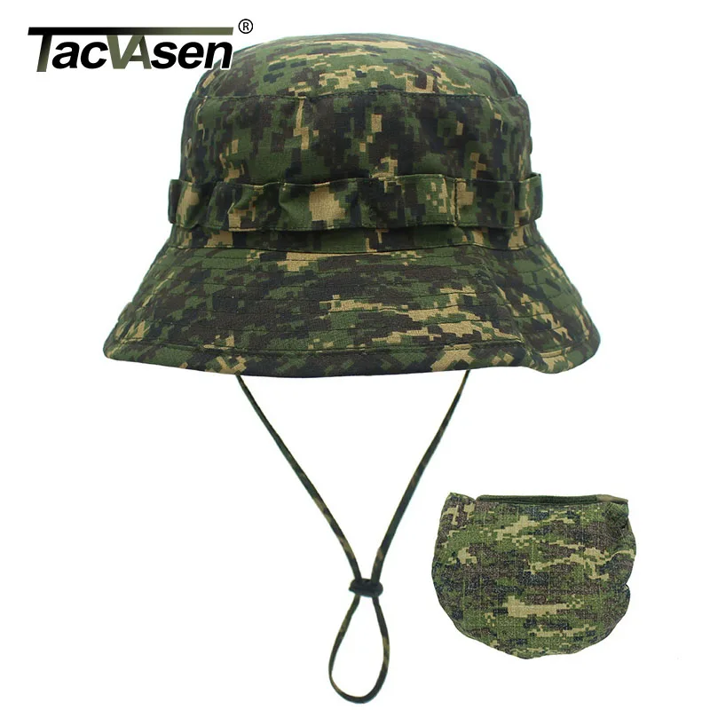 TACVASEN Tactical Hats Camouflage Airsoft Boonie Hat Military Army Camo Cap Sun-proof Hunt Fish Sniper Bucket Hats Adjustable
TACVASEN Tactical Hats Camouflage Airsoft Boonie Hat Military Army Camo Cap Sun-proof Hunt Fish Sniper Bucket Hats Adjustable