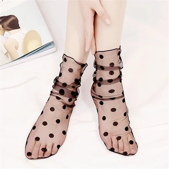 Fashion Glitter soft Mesh Socks Women Transparent Elastic Sheer Ankle Socks Sexy Ultrathin Black Net Socks Summer
Fashion Glitter soft Mesh Socks Women Transparent Elastic Sheer Ankle Socks Sexy Ultrathin Black Net Socks Summer