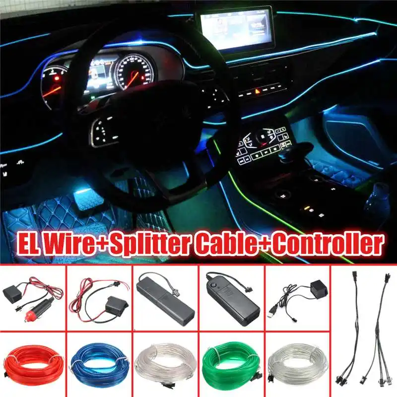 Hot 300CM Led Strip +Controller Waterproof LED Flexible Car Decoration Neon LED EL Wire Cable Lamp Glow String Light Tube Lights
Hot 300CM Led Strip +Controller Waterproof LED Flexible Car Decoration Neon LED EL Wire Cable Lamp Glow String Light Tube Lights