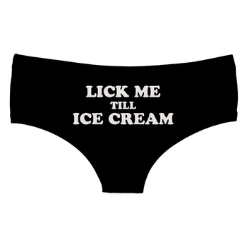 Lick Ice-cream Black Interesting Print Underwear For Women Hot Sexy Female Lingerie Thongs Briefs Cute Panties For Lady
Lick Ice-cream Black Interesting Print Underwear For Women Hot Sexy Female Lingerie Thongs Briefs Cute Panties For Lady