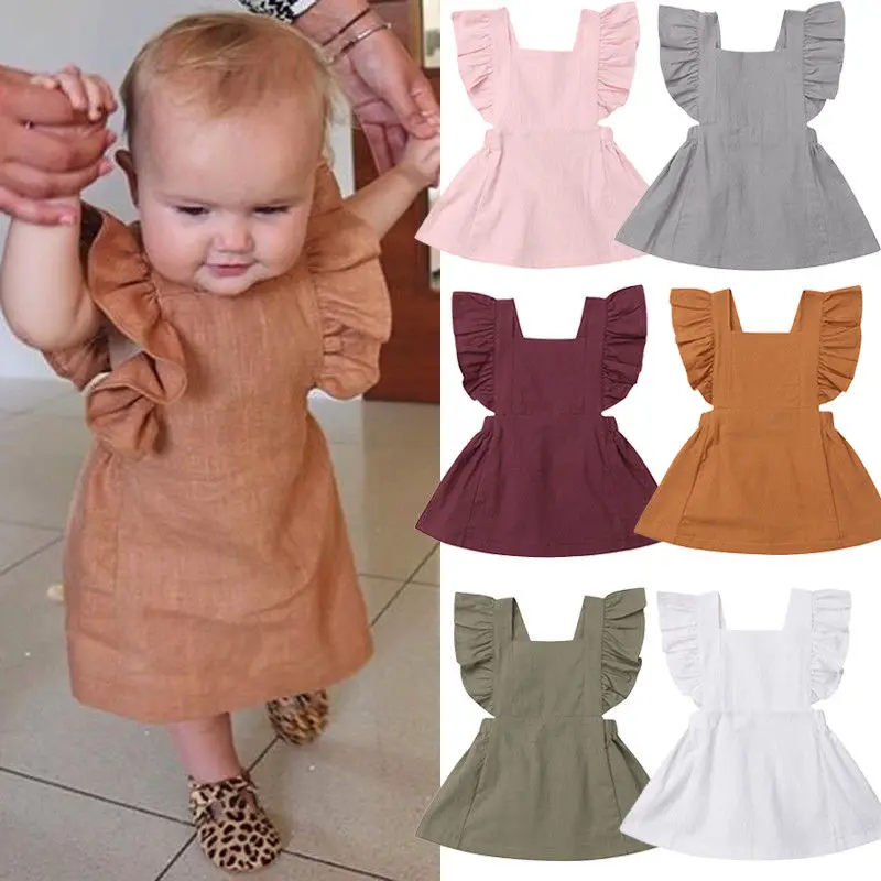 2019 Newets Style Newborn Kids Baby Lovely Girl Summer Autumn Solid Color Sleeveless Ruffle Party Adorable Dress Sundress 0-3T
2019 Newets Style Newborn Kids Baby Lovely Girl Summer Autumn Solid Color Sleeveless Ruffle Party Adorable Dress Sundress 0-3T