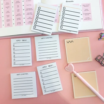 SIXONE 50 sheets Creative Ins Memo Pad Daily Plan Office Desk Ready To Do List Message note School Office Supplies Stationery
SIXONE 50 sheets Creative Ins Memo Pad Daily Plan Office Desk Ready To Do List Message note School Office Supplies Stationery