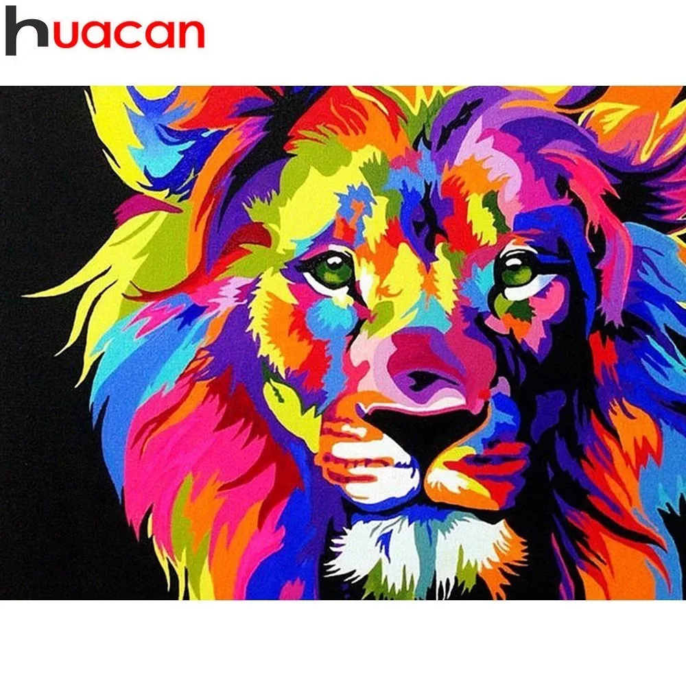 HUACAN 5D DIY Diamond Painting Cross Stitch Lion Full Square Diamond Embroidery Mosaic Animal Rhinestone Handmade Decor Home
HUACAN 5D DIY Diamond Painting Cross Stitch Lion Full Square Diamond Embroidery Mosaic Animal Rhinestone Handmade Decor Home