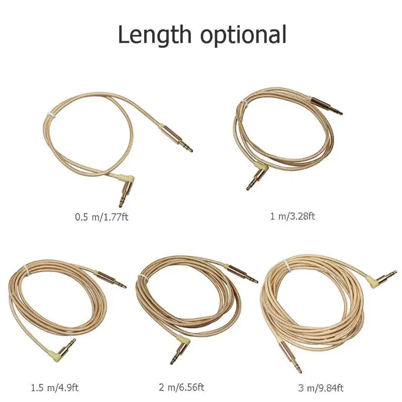 3.5mm 90 Degree Jack Audio Cable Male to Male Audio Right Angle AUX Cable Wire Cord for Car Headphone Gold/Silver/bule/Rose
3.5mm 90 Degree Jack Audio Cable Male to Male Audio Right Angle AUX Cable Wire Cord for Car Headphone Gold/Silver/bule/Rose