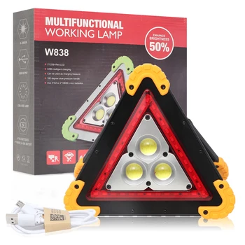NEW 2pcs 36 LEDs 1600LM Outdoor Portable Handle Triangle Flashlight Car Repair Work Light Warning Traffic Light Emergency
NEW 2pcs 36 LEDs 1600LM Outdoor Portable Handle Triangle Flashlight Car Repair Work Light Warning Traffic Light Emergency
