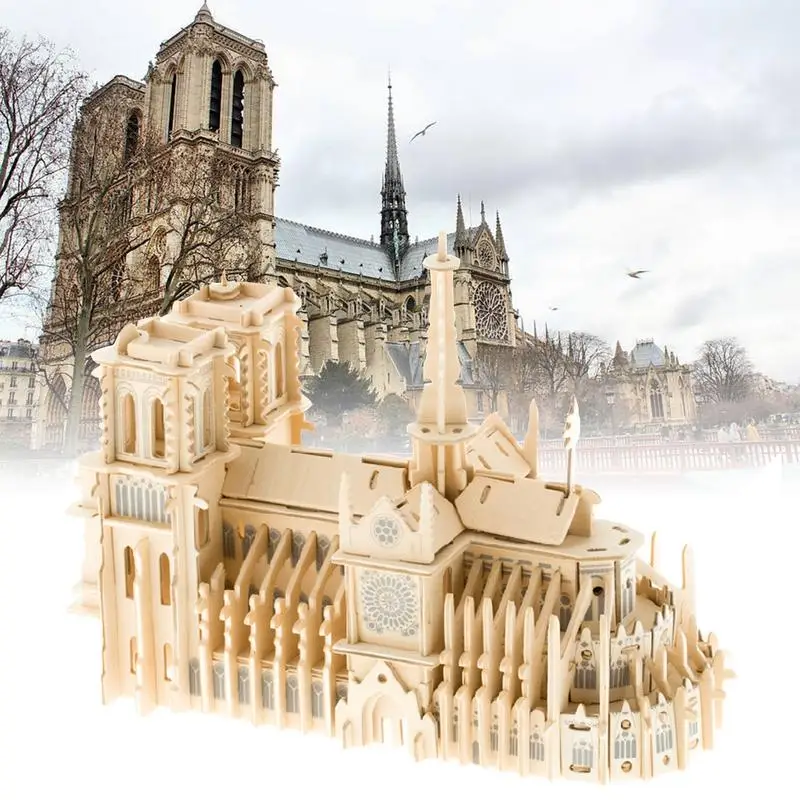 Notre Dame de Paris 3D DIY Wooden Model Building Jigsaw Puzzle Wooden Assembled DIY Simulation Model Puzzle Assembly Toys P20
Notre Dame de Paris 3D DIY Wooden Model Building Jigsaw Puzzle Wooden Assembled DIY Simulation Model Puzzle Assembly Toys P20