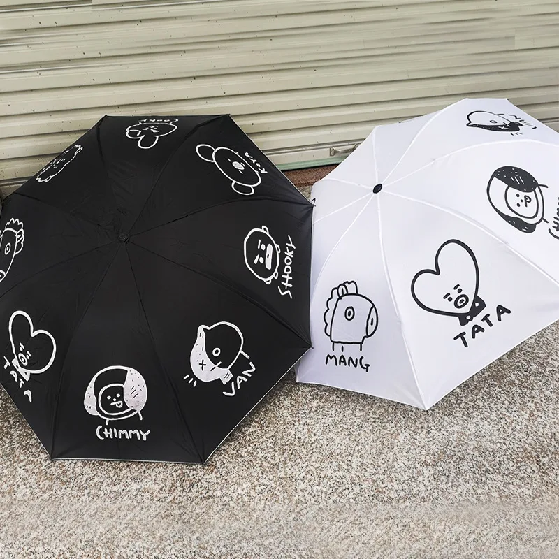 New arrival Bangtan Boys Cartoon Umbrella kpop Jungkook Fans Umbrella Rain Beach Umbrella Sunshade Women Outwork
New arrival Bangtan Boys Cartoon Umbrella kpop Jungkook Fans Umbrella Rain Beach Umbrella Sunshade Women Outwork
