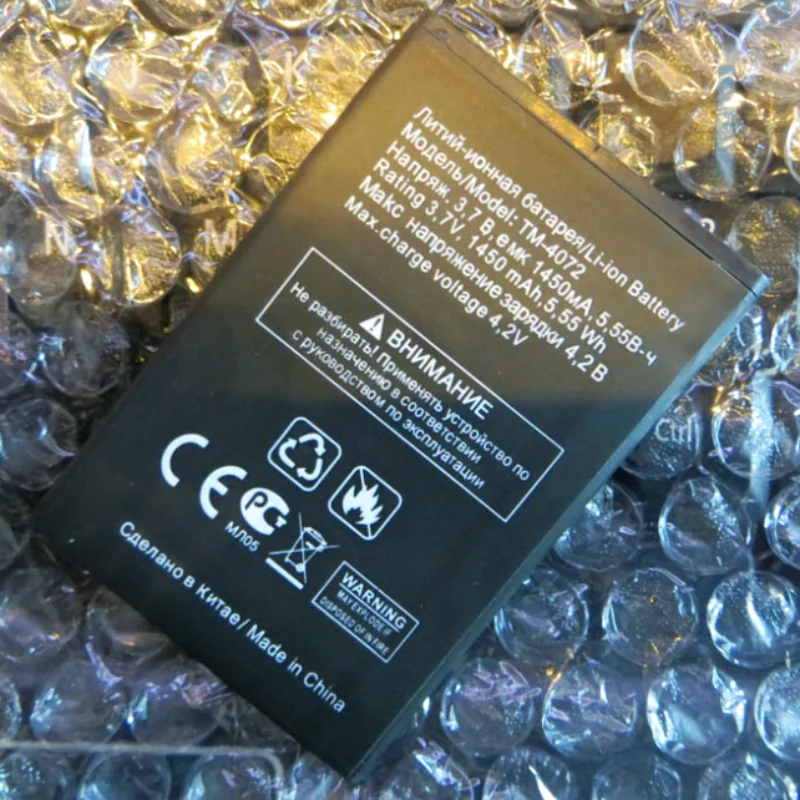 QSMHYM Brand New TM-4072 1450mAh Battery For Texet X-basic TM4072 TM-4272 TM4272 Mobile PhoneWith Tracking Number
QSMHYM Brand New TM-4072 1450mAh Battery For Texet X-basic TM4072 TM-4272 TM4272 Mobile PhoneWith Tracking Number