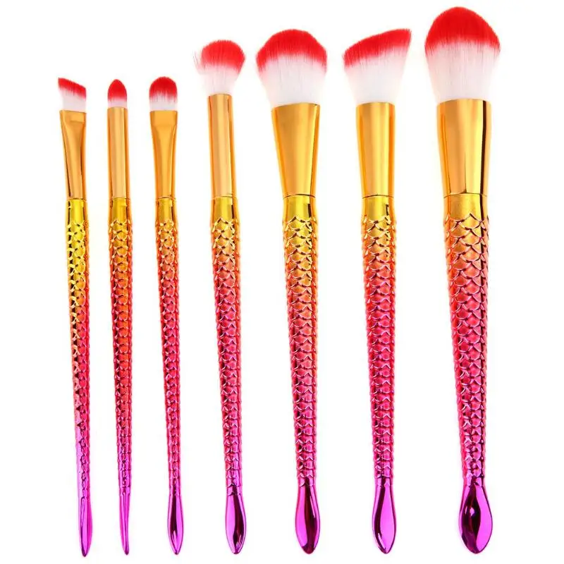 7 PCS Mermaid Makeup Brushes Set Foundation Powder Eyeshadow Contour Concealer Blush Cosmetic Makeup Tool Pincel Maquiagem
7 PCS Mermaid Makeup Brushes Set Foundation Powder Eyeshadow Contour Concealer Blush Cosmetic Makeup Tool Pincel Maquiagem