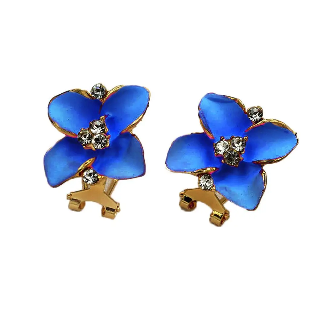 Pierced Stud Blue Pink Earrings Hook Flower Women Casual Rhinestone Romantic Shape
Pierced Stud Blue Pink Earrings Hook Flower Women Casual Rhinestone Romantic Shape