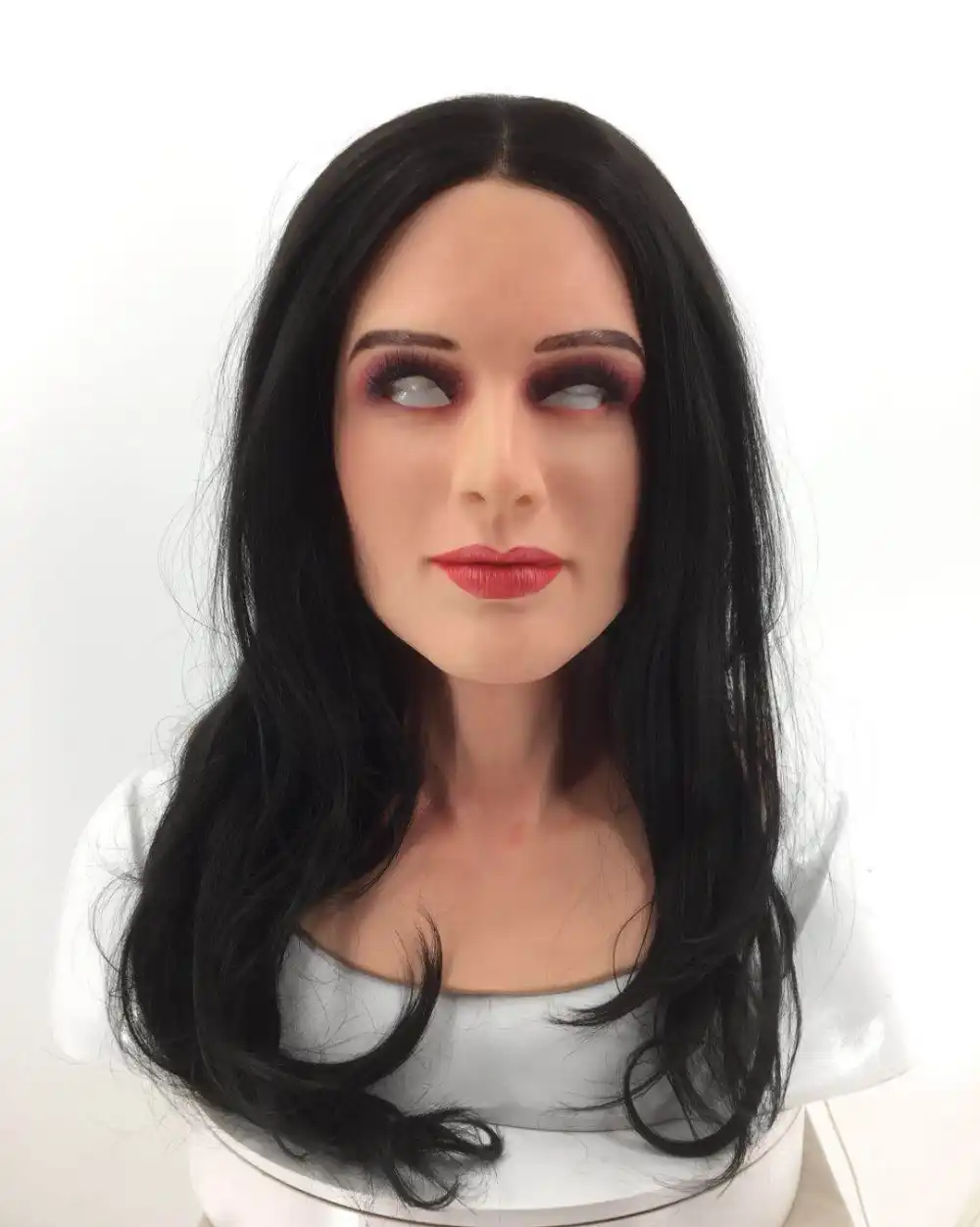 Disguise Crossdressing Silicone Female Face Realistic White Female