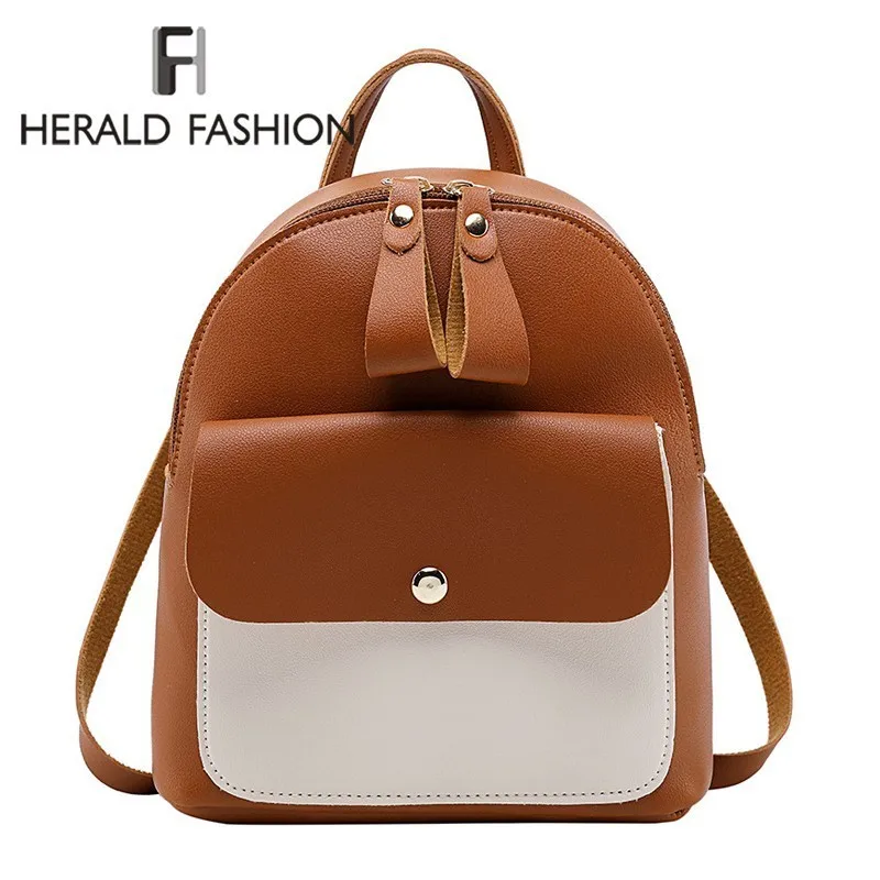 Hearld Fashion Women Backpack Female Quality Soft Leather Mini Backpacks Students Shoulder Schoolbags Ladies' Small Travel Bags
Hearld Fashion Women Backpack Female Quality Soft Leather Mini Backpacks Students Shoulder Schoolbags Ladies' Small Travel Bags