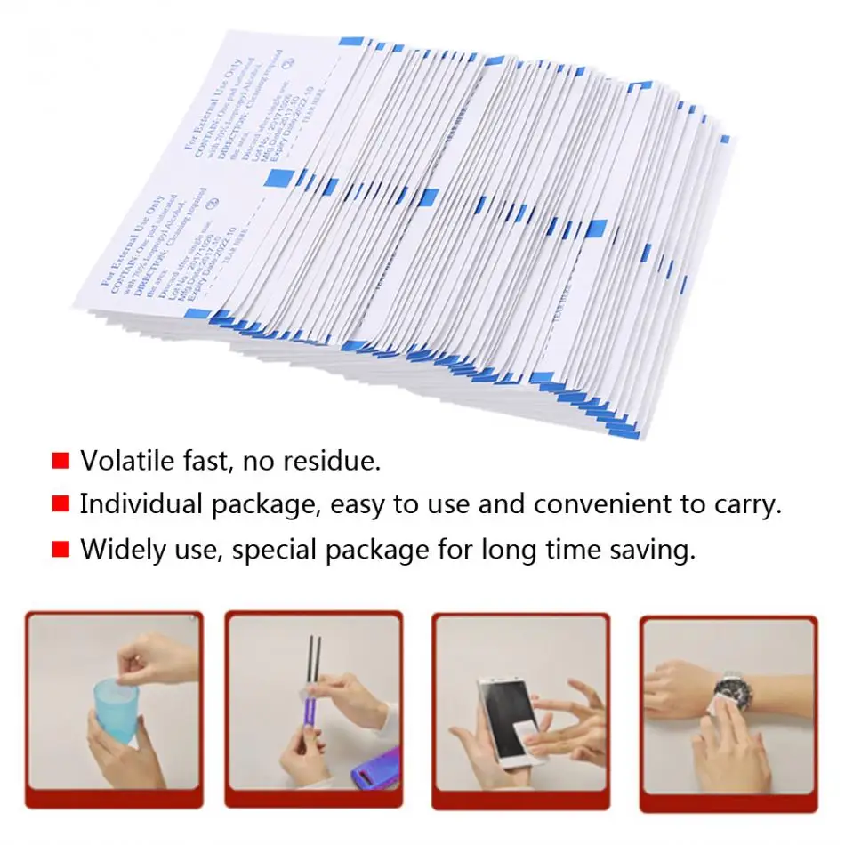 100pcs Disposable Alcohol Pads Alcohol Wipes Sterilization First Aid Antibacterial Tool Non-woven Fabric Alcohol Wipe Pads
100pcs Disposable Alcohol Pads Alcohol Wipes Sterilization First Aid Antibacterial Tool Non-woven Fabric Alcohol Wipe Pads