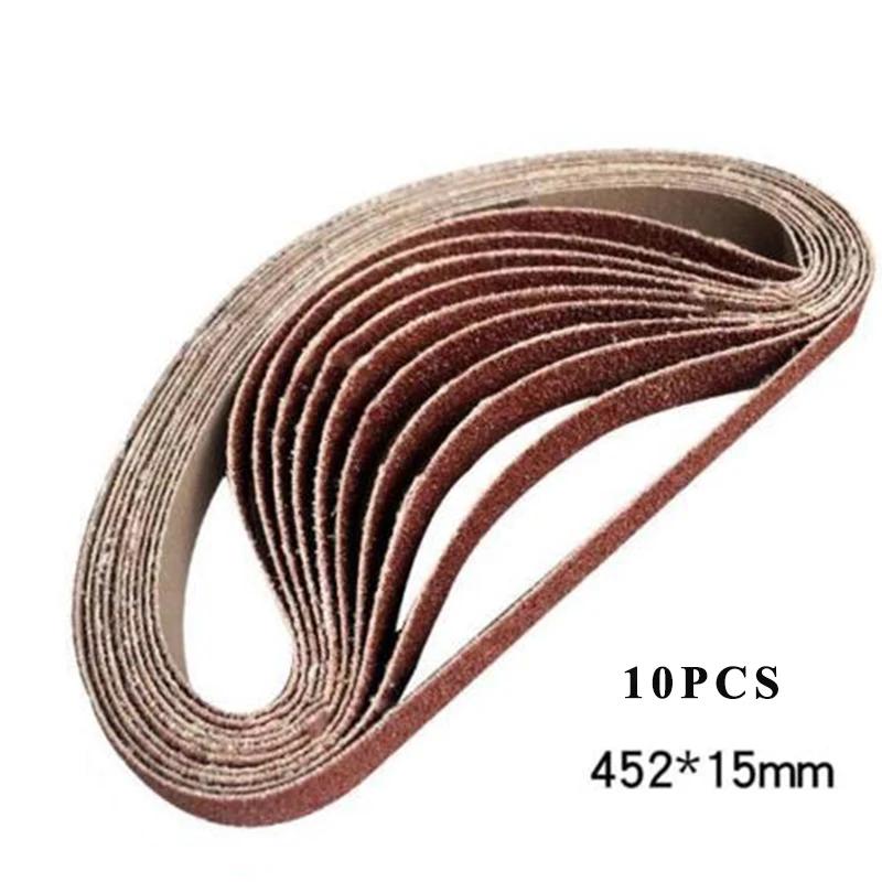 10pcs/Set 452*15mm Replacement Polishing Sanding Belt 60# Grit Sandpaper Mainly for the polishing of various wood and hardware
10pcs/Set 452*15mm Replacement Polishing Sanding Belt 60# Grit Sandpaper Mainly for the polishing of various wood and hardware