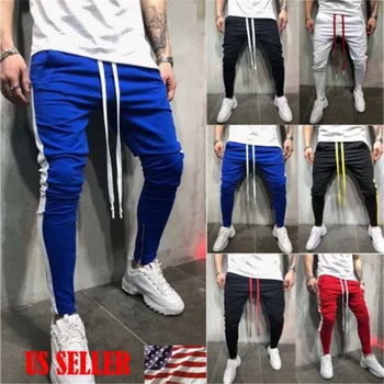 Men Casual Slim Fit Trousers Tracksuit Bottoms Skinny Joggers Sweat Track Full Length Pants
Men Casual Slim Fit Trousers Tracksuit Bottoms Skinny Joggers Sweat Track Full Length Pants