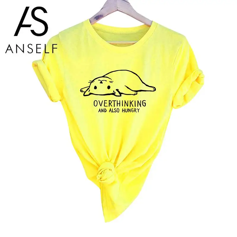 Anself Women Plus Size T-shirt Contrast Cat Letters Print Round Neck Short Sleeve Summer Cotton Top Lovely Casual Female Tops
Anself Women Plus Size T-shirt Contrast Cat Letters Print Round Neck Short Sleeve Summer Cotton Top Lovely Casual Female Tops