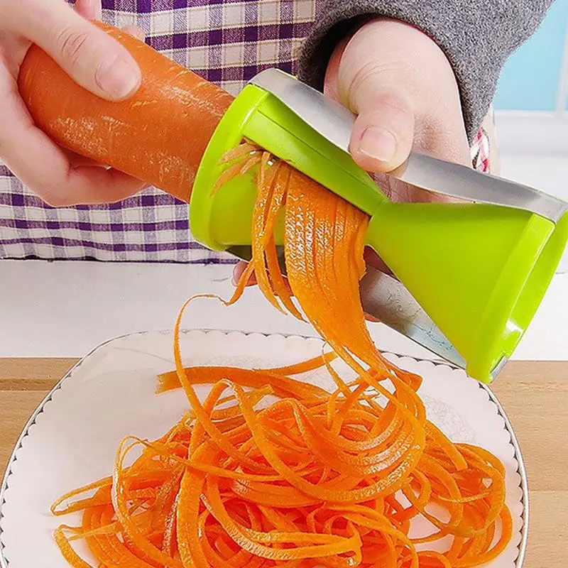 Creative Spiral Vegetable Slicer Carrot Grater Cucumber Cutter Fruit Peeler Salad Maker Tool Vegetable Chopper Kitchen Tool #705
Creative Spiral Vegetable Slicer Carrot Grater Cucumber Cutter Fruit Peeler Salad Maker Tool Vegetable Chopper Kitchen Tool #705
