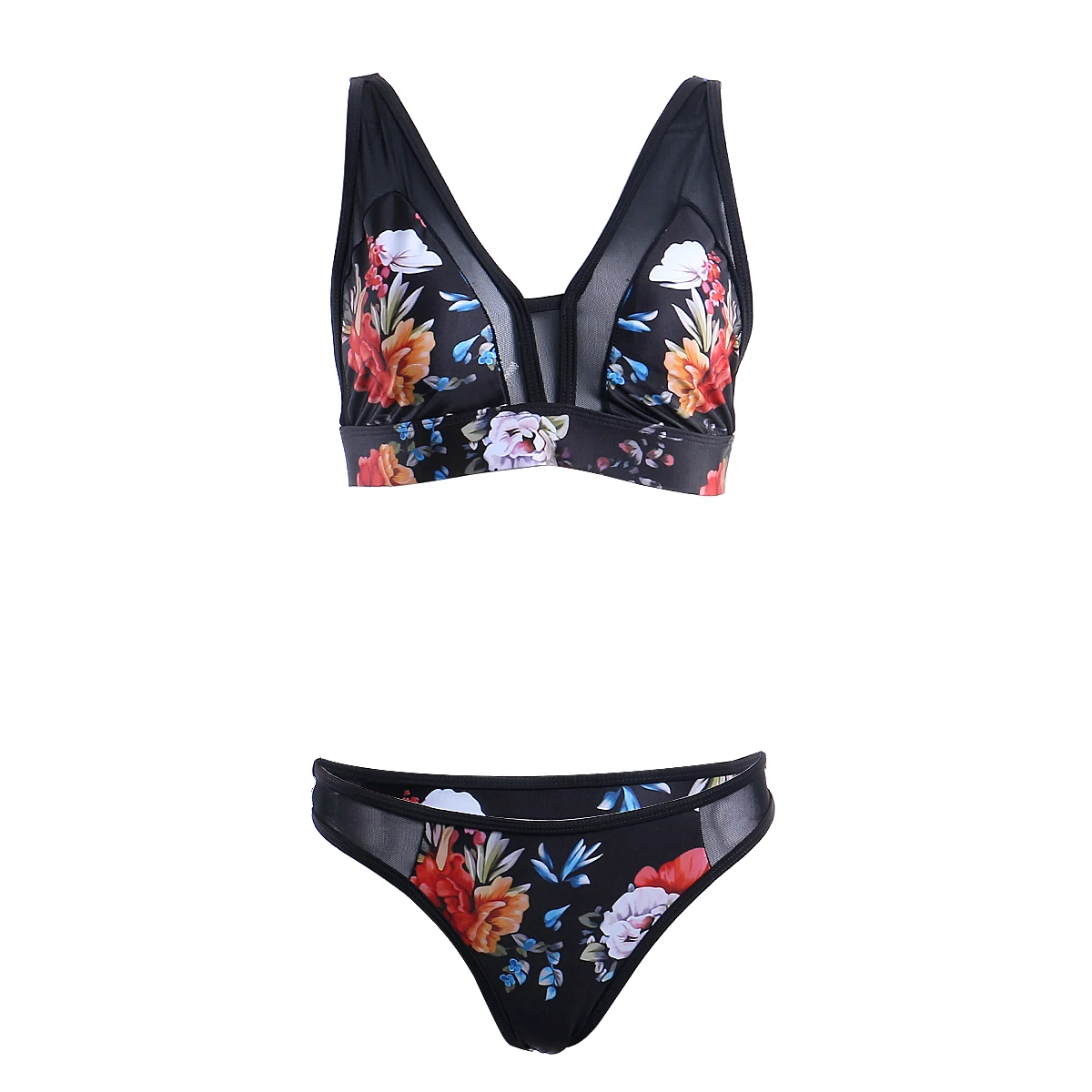 Two-Pieces Women Mesh Bikini Sets Floral Padded Bra Tops Thong Bottoms 2019 Swimwear Swimsuit Set Bathing Suits Beachwear
Two-Pieces Women Mesh Bikini Sets Floral Padded Bra Tops Thong Bottoms 2019 Swimwear Swimsuit Set Bathing Suits Beachwear