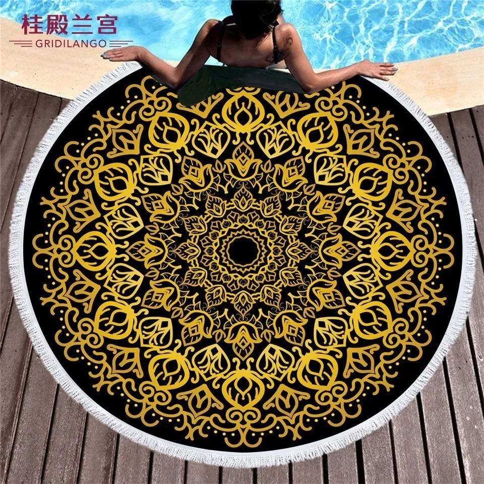 GRIDILANGO Mandala Round Beach Towel For Adult Quickly Absorbtable Swimming Travel Outdoor Home Blanket Yoga Mat Bath Towel
GRIDILANGO Mandala Round Beach Towel For Adult Quickly Absorbtable Swimming Travel Outdoor Home Blanket Yoga Mat Bath Towel