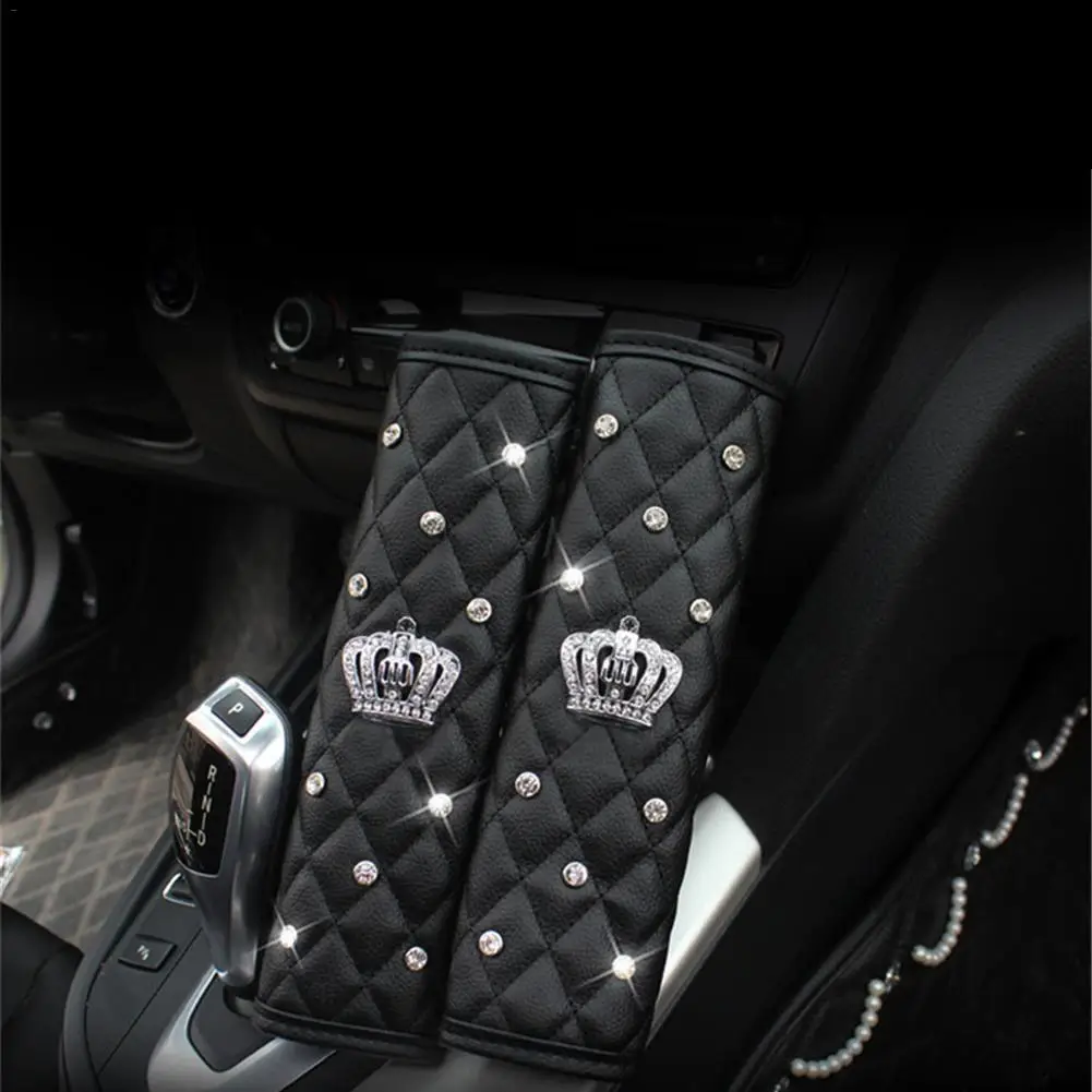 2019 New Universal Car Seat Brake Gear Cover Shoulder Protection Cover Set Rhinestones Leather Belt Sheath For All Cars
2019 New Universal Car Seat Brake Gear Cover Shoulder Protection Cover Set Rhinestones Leather Belt Sheath For All Cars