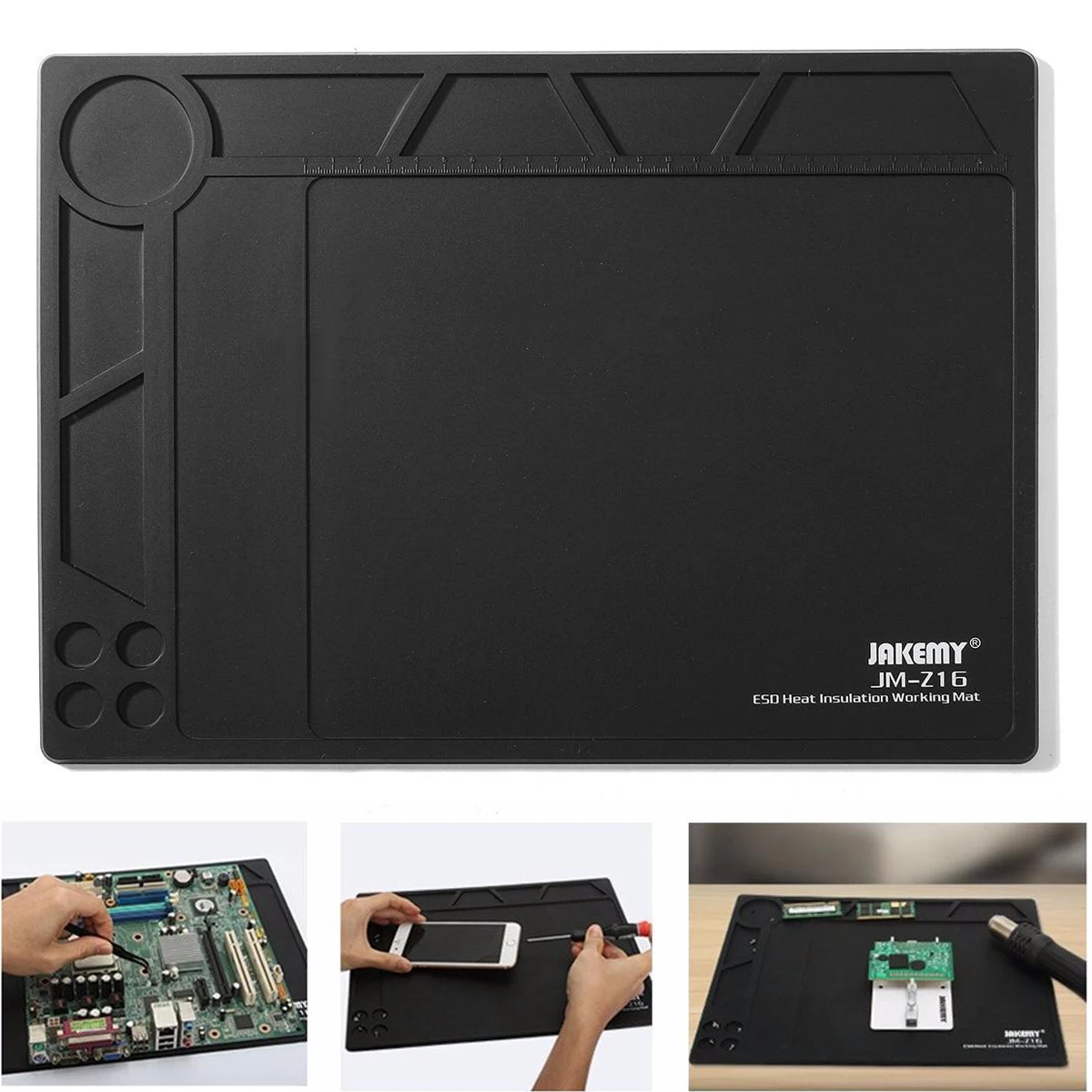 1pcs Black Anti Static ESD Heat Insulation Pad Mat Blanket Phone PC Tablet Repair
1pcs Black Anti Static ESD Heat Insulation Pad Mat Blanket Phone PC Tablet Repair