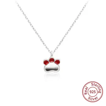 2019 Fashion 925 Sterling Silver Necklace Korean Cute Bear Cat Claw Necklace Foot Pendant Dog Claw Necklaces Jewelry Gift zk40 
2019 Fashion 925 Sterling Silver Necklace Korean Cute Bear Cat Claw Necklace Foot Pendant Dog Claw Necklaces Jewelry Gift zk40