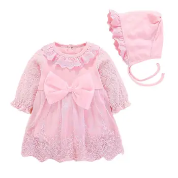 Kidlove Baby Girl Lovely Long Sleeve Bowknot Lace Romper Princess Dress + Hat Set
Kidlove Baby Girl Lovely Long Sleeve Bowknot Lace Romper Princess Dress + Hat Set