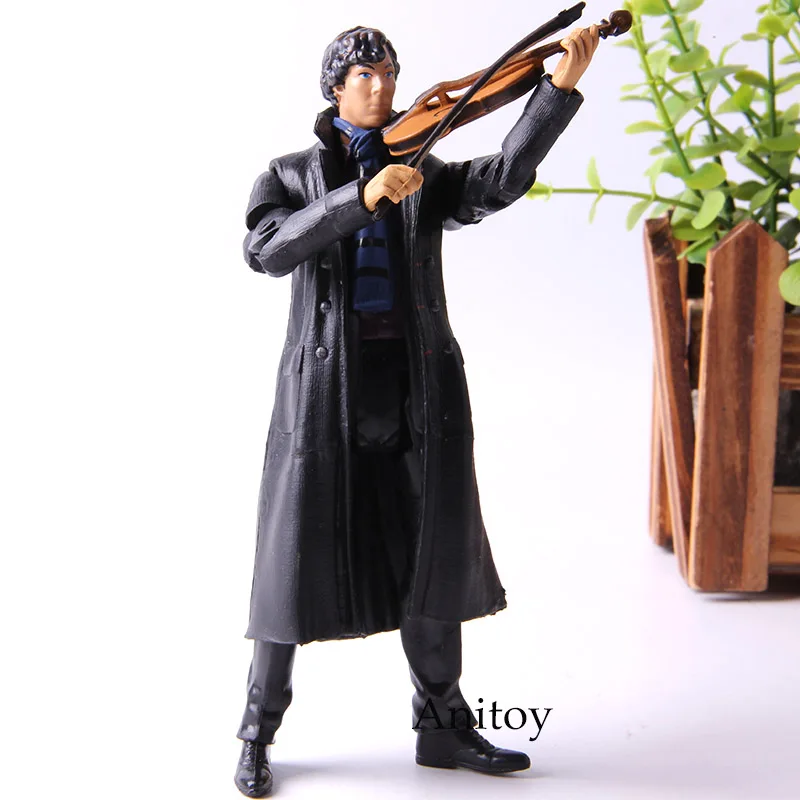 New Poseable Arms 221B Detective Sherlock Holmes Benedict Cumberbatch with Phone Violin Skull Anime Action Figure Toys 14cm
New Poseable Arms 221B Detective Sherlock Holmes Benedict Cumberbatch with Phone Violin Skull Anime Action Figure Toys 14cm