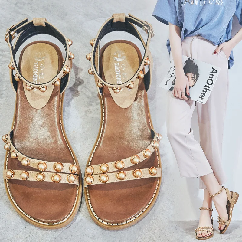 Sandals Woman 2019 Buckle Slope With Rome Sandals Woman Flat Bottom Beach Comfortable
Sandals Woman 2019 Buckle Slope With Rome Sandals Woman Flat Bottom Beach Comfortable