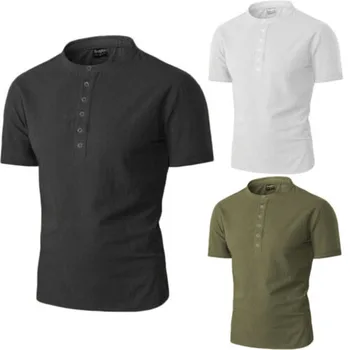 Mens Soid Cotton Linen shirts Slim Fit breathes Cool shirts Casual short sleeve Loose Tops Summer Clothes Bodybuilding Tee
Mens Soid Cotton Linen shirts Slim Fit breathes Cool shirts Casual short sleeve Loose Tops Summer Clothes Bodybuilding Tee