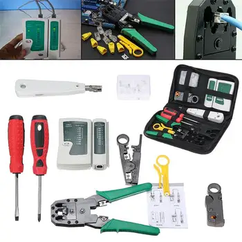 New Computer Network Tool Repair 18Pcs Set Network Ethernet RJ45 RJ11 RJ12 CAT5 CAT5e Cable Tester Phone LAN Crimper Tools Kit
New Computer Network Tool Repair 18Pcs Set Network Ethernet RJ45 RJ11 RJ12 CAT5 CAT5e Cable Tester Phone LAN Crimper Tools Kit