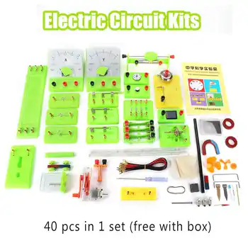 40pcs/set DIY Science Physics Experiment Electromagnetic Electricity Learn Test Box Experiments Puzzle Assembled Kits
40pcs/set DIY Science Physics Experiment Electromagnetic Electricity Learn Test Box Experiments Puzzle Assembled Kits