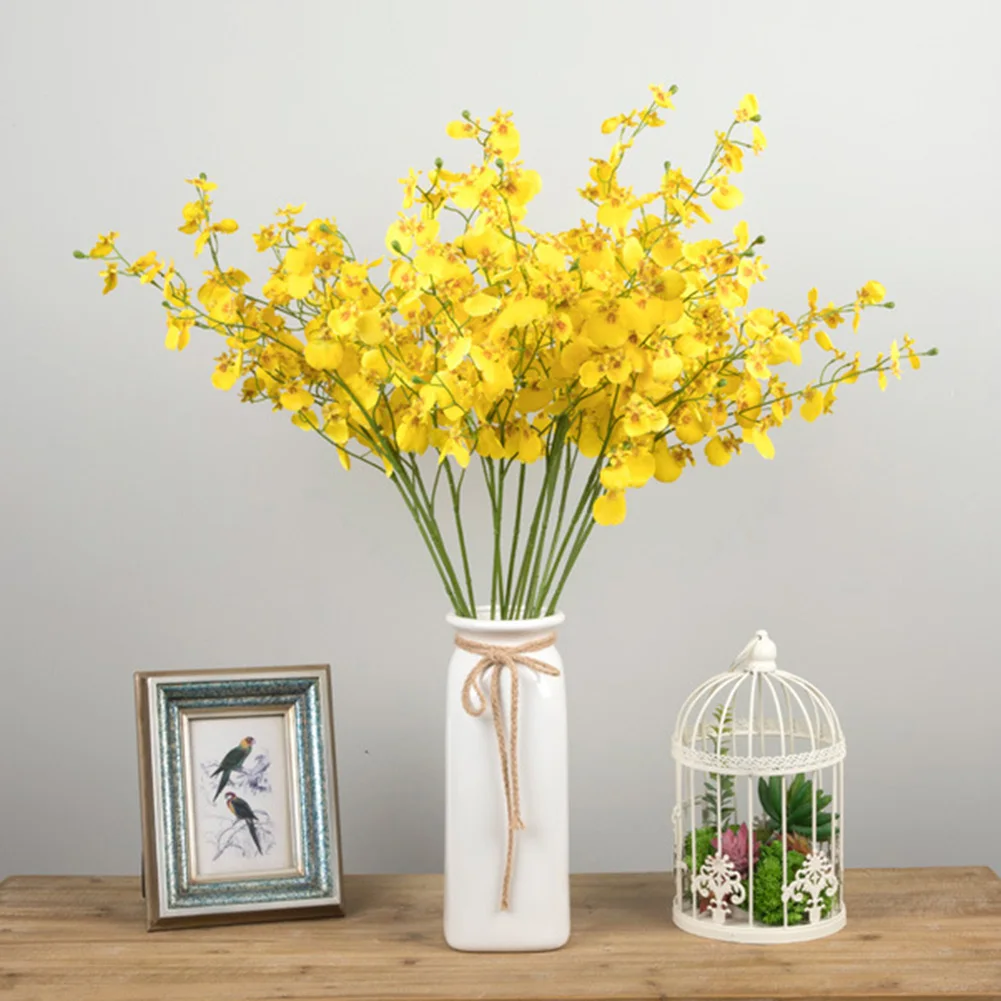 Yellow Flower Orchid Artificial Flowers Wedding Decoration Fake Flowers Home Decoration Accessories 31 Heads 80CM Pretty Flower
Yellow Flower Orchid Artificial Flowers Wedding Decoration Fake Flowers Home Decoration Accessories 31 Heads 80CM Pretty Flower