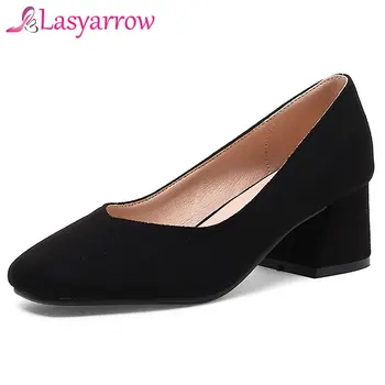Lasyarrow Hoof Heels Slip-on Women Shallow Pumps Square Toe Flock Leather Female Shoes Classic Women Mary Jane Shoes Plus Size
Lasyarrow Hoof Heels Slip-on Women Shallow Pumps Square Toe Flock Leather Female Shoes Classic Women Mary Jane Shoes Plus Size
