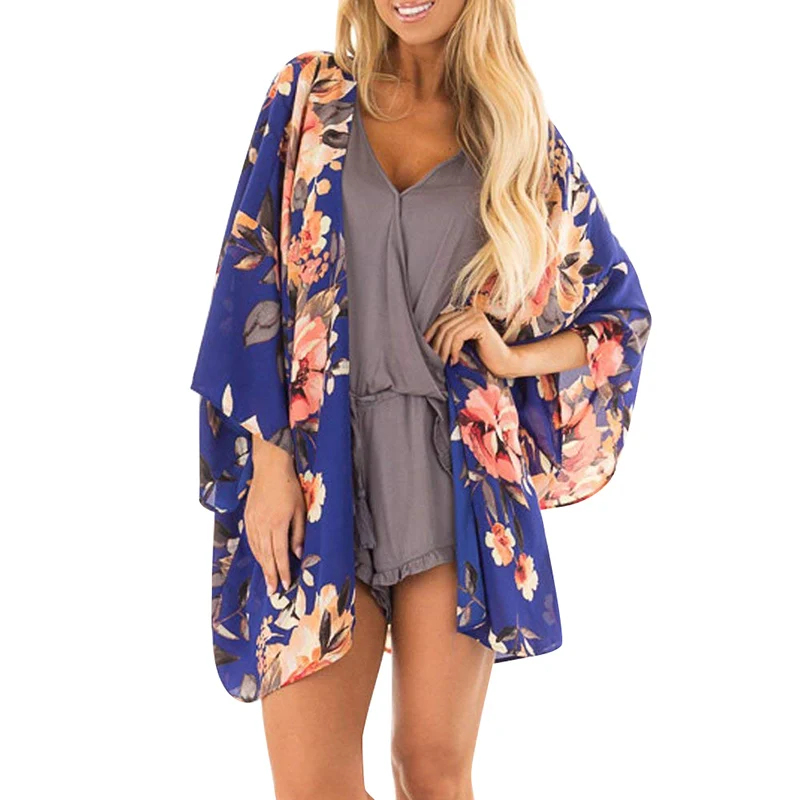 2019 Beach Women Chiffon Kimono Cardigan Floral Print Boho Loose Outerwear Summer Tunic Tops Cover Up Ladies Blouse Shirt 3XL
2019 Beach Women Chiffon Kimono Cardigan Floral Print Boho Loose Outerwear Summer Tunic Tops Cover Up Ladies Blouse Shirt 3XL