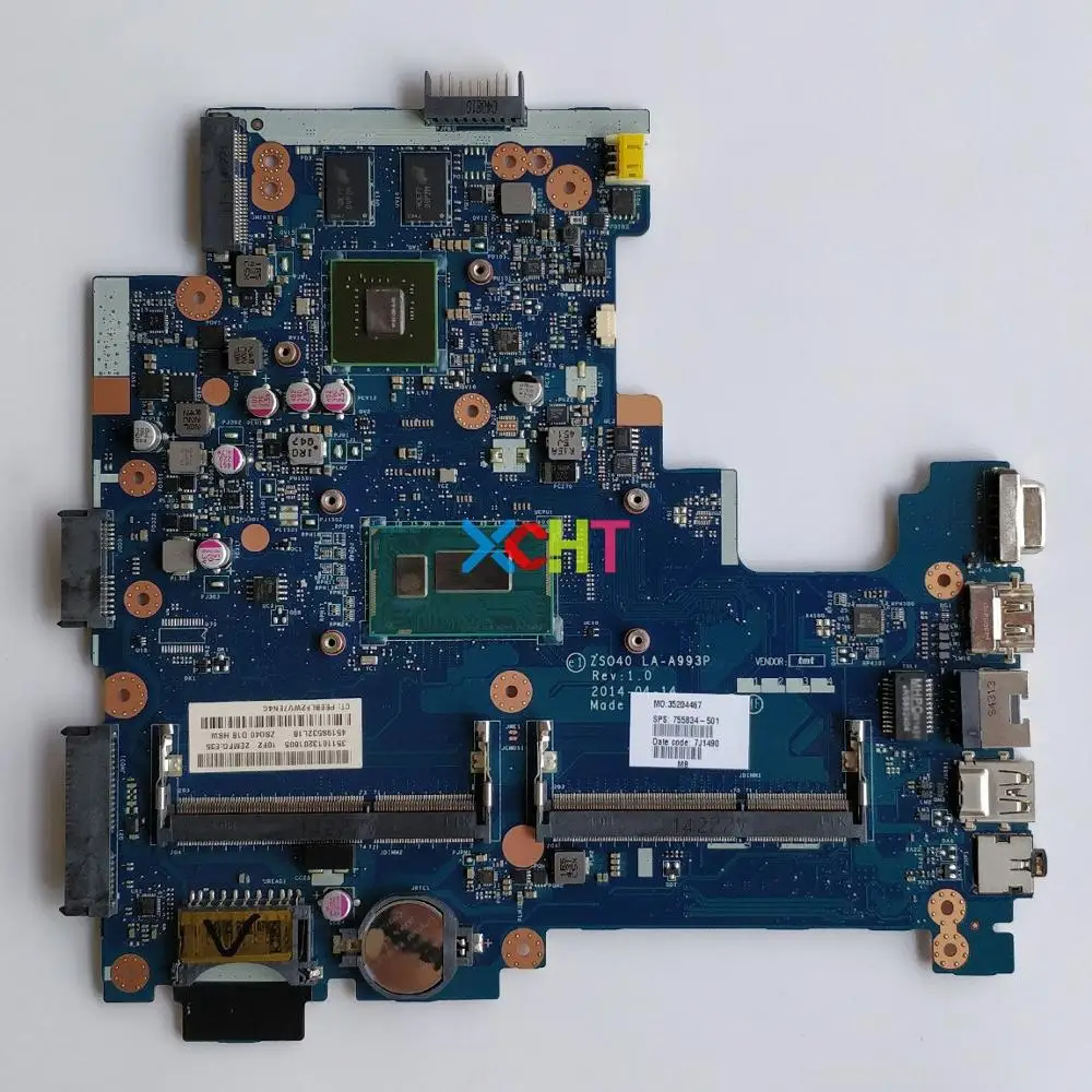 755834-501 755834-601 755834-001 w 820M/2G i5-4210U LA-A993P for HP Pavilion 14-R Series 240 246 NoteBook PC Motherboard Tested
755834-501 755834-601 755834-001 w 820M/2G i5-4210U LA-A993P for HP Pavilion 14-R Series 240 246 NoteBook PC Motherboard Tested