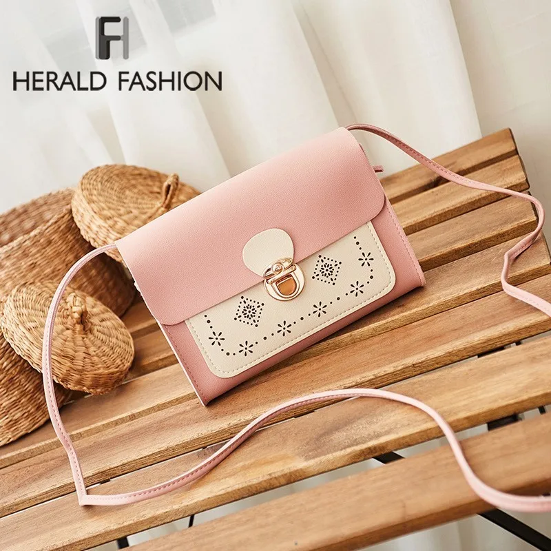 Herald Fashion Women Hollow Out Messenger Bags Quality Leather Female Shoulder Bag Small Casual Flap Bag Ladies' Crossbody Bag
Herald Fashion Women Hollow Out Messenger Bags Quality Leather Female Shoulder Bag Small Casual Flap Bag Ladies' Crossbody Bag
