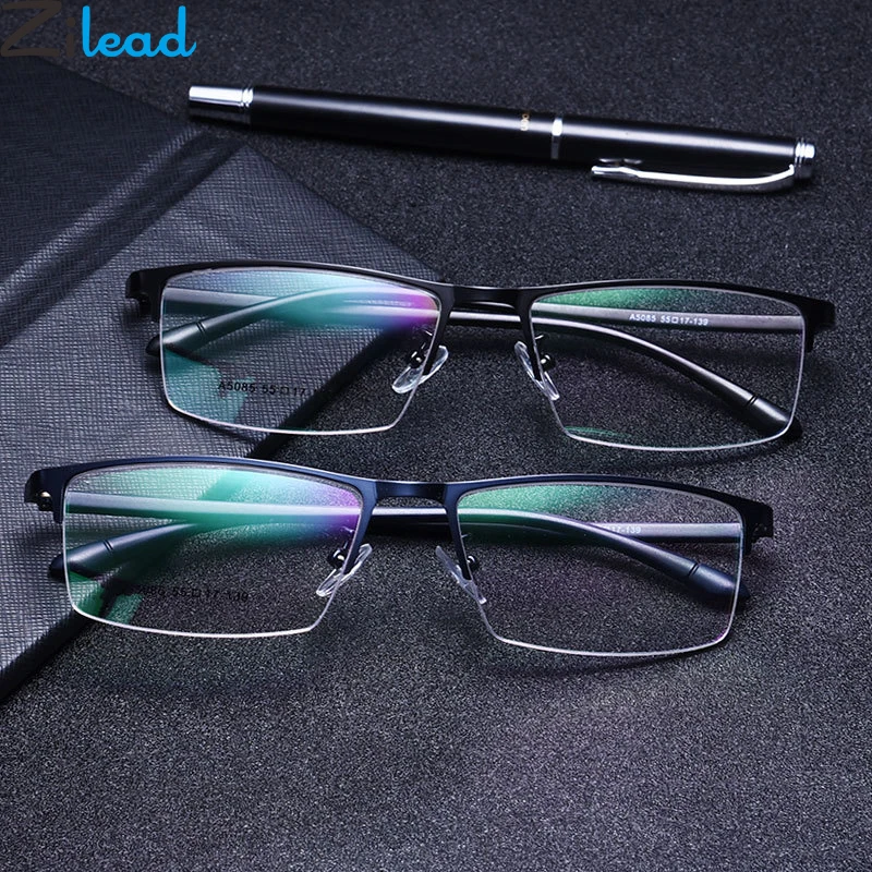 Zilead Half Frame Anti Blue Light Finished Myopia Glasses Retro Classical Men Busniess Nearsighted Glasses Unisex -0.75to-4.0
Zilead Half Frame Anti Blue Light Finished Myopia Glasses Retro Classical Men Busniess Nearsighted Glasses Unisex -0.75to-4.0