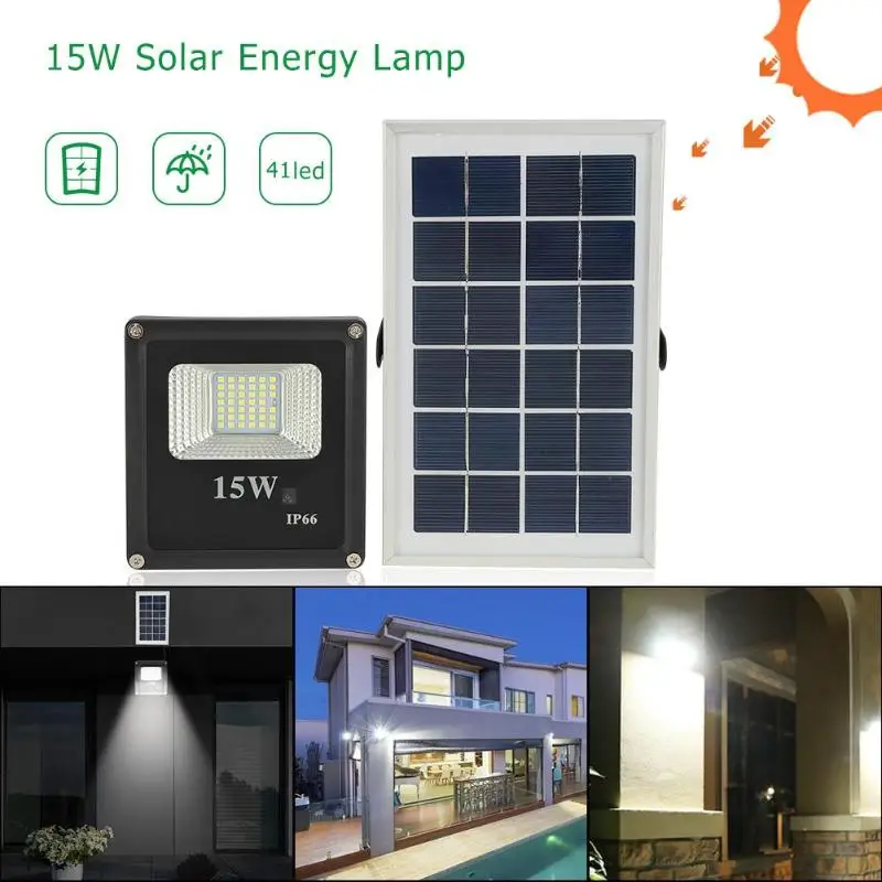 41LED Floodlight 15W Solar Wall Lights Outdoor Spotlight Garden Decor Lamp
41LED Floodlight 15W Solar Wall Lights Outdoor Spotlight Garden Decor Lamp