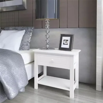 VidaXL White Bedside Cabinet Wood With A Smooth Drawer Use The Table As A Telephone Table Side Table Small Cabinet Free Shipping
VidaXL White Bedside Cabinet Wood With A Smooth Drawer Use The Table As A Telephone Table Side Table Small Cabinet Free Shipping