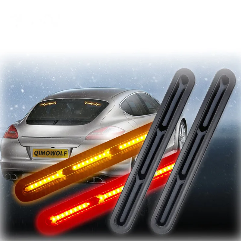 2pcs 12V Red Unverisal LED Car Third Brake Light LED High Additional Stop Light With Running Yellow Turn Signal Tail Lamp QMW60Y
2pcs 12V Red Unverisal LED Car Third Brake Light LED High Additional Stop Light With Running Yellow Turn Signal Tail Lamp QMW60Y