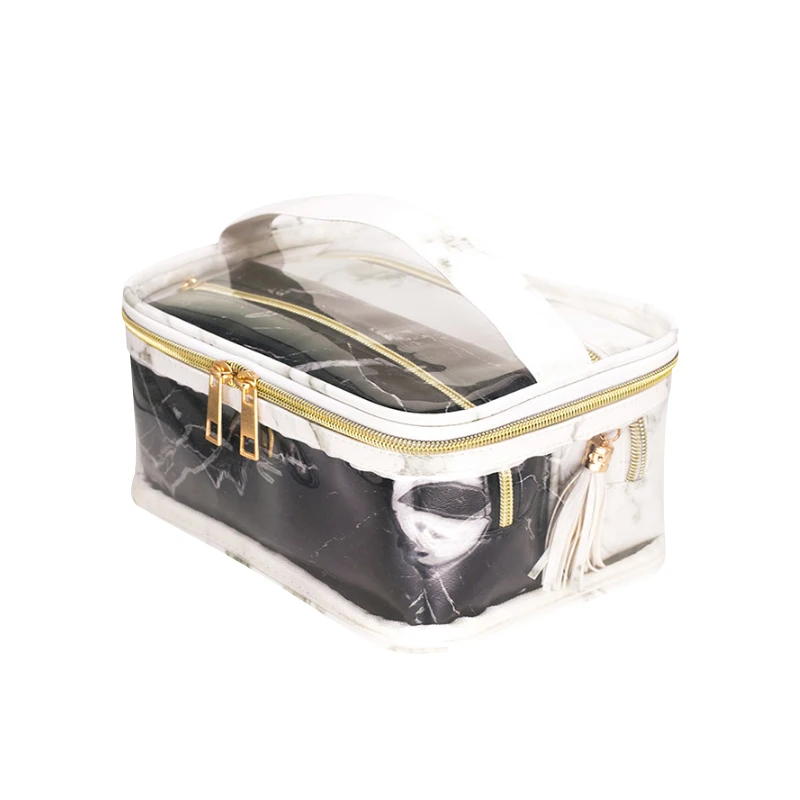 Marble Pattern Cosmetic Bag PVC Transparent Waterproof Lipstick Toiletry Tote Makeup Case Suitcase Beauty Pouch Kit Accessories
Marble Pattern Cosmetic Bag PVC Transparent Waterproof Lipstick Toiletry Tote Makeup Case Suitcase Beauty Pouch Kit Accessories